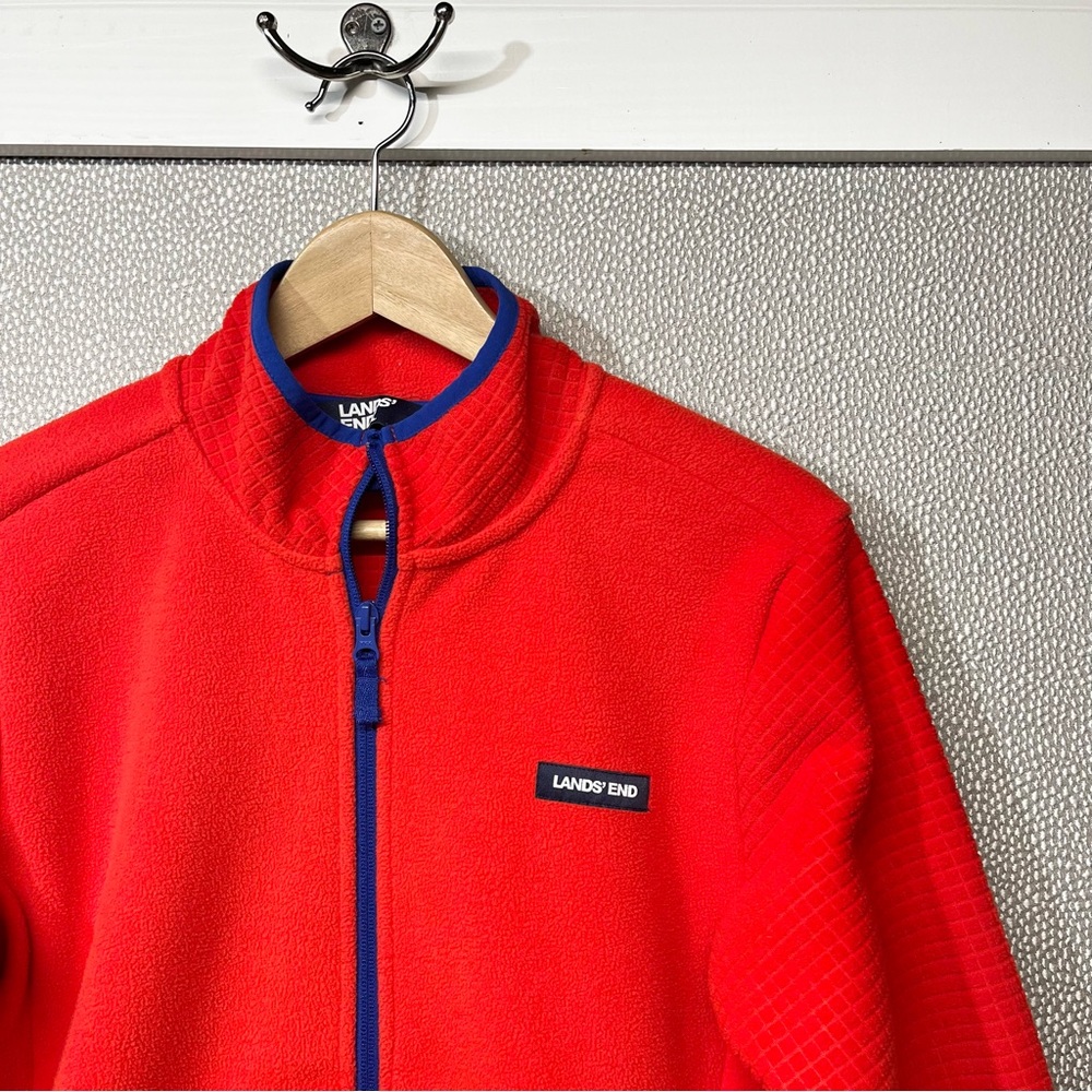M (8/10) Lands’ End Fleece Zip Jacket